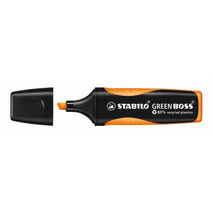 Маркер STABILO Green Boss, оранжев