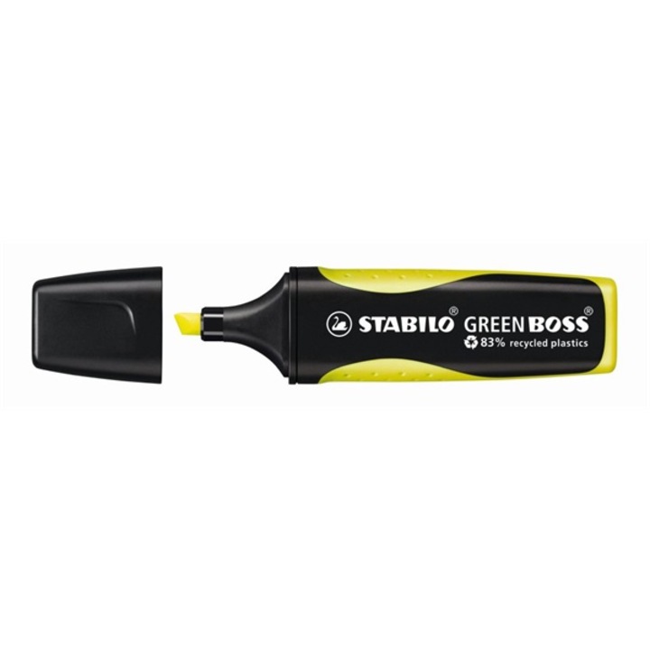 Хайлайтър STABILO Green Boss, жълт