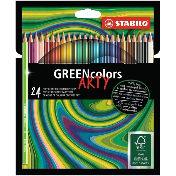 Stabilo Green Colors Arty Szines Ceruza Vegyes Szinu 24db Os Emag Hu