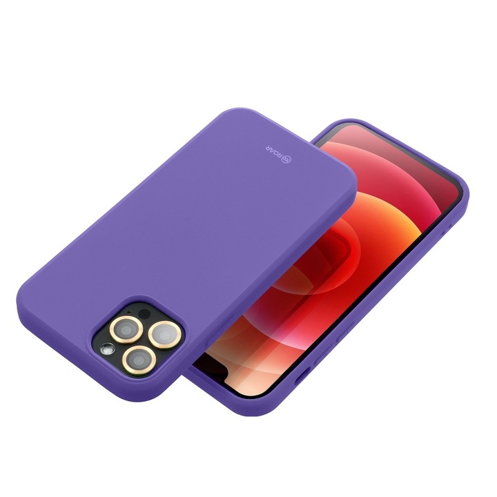 Roar Colorful Jelly tok iPhone 5G / 5S / SE telefonhoz, lila