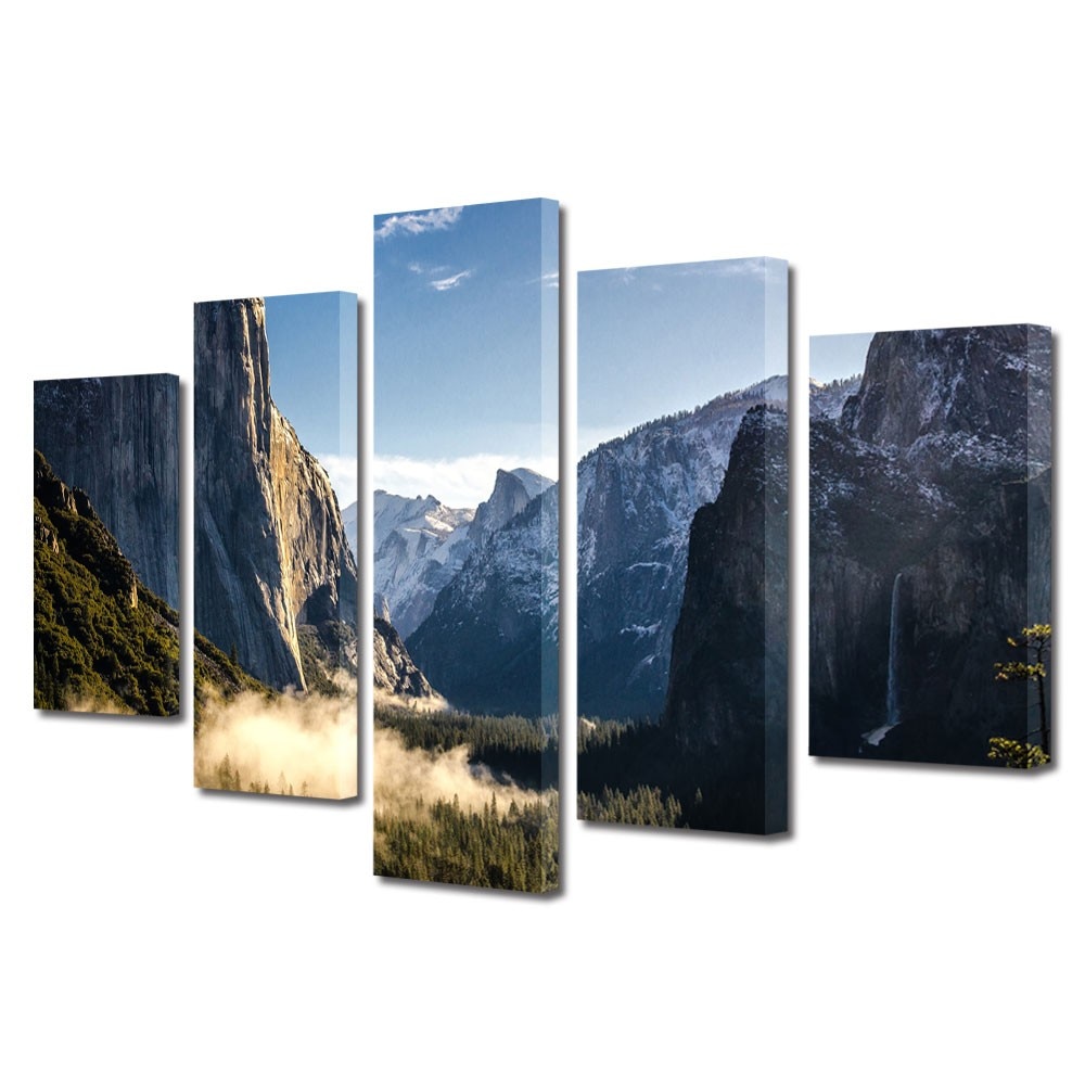 Tablou Multicanvas 5 Piese Peisaje Stanci, 45 x 70 cm