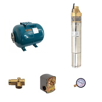 Sistem hidrofor, H107M, cu pompa 4SKm 150, 1.1kW, Vas expansiune 24 Litri, Presostat, Racord 5 cai, Manometru Sistem hidrofor, H107M, cu pompa 4SKm 150, 1.1kW, Vas expansiune 24 Litri, Presostat, Racord 5 cai, Manometru