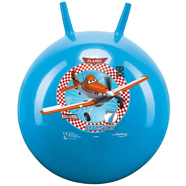 Minge saritoare cu manere pentru copii, Disney Planes, 45cm diametru, albastru