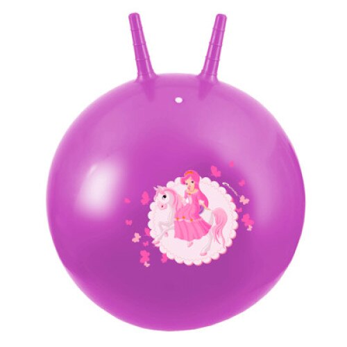 Minge saritoare cu manere pentru copii, Spokey, 60cm diametru, Princess, mov