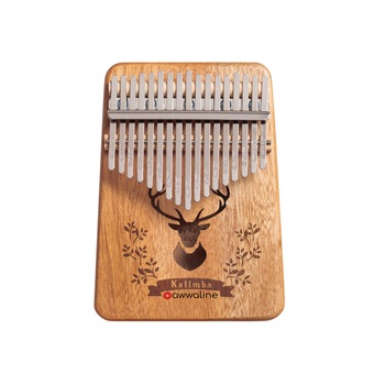 Kalimba, instrument muzical cu 17 Note, awwaline, lemn maro, model cerb Kalimba, instrument muzical cu 17 Note, awwaline, lemn maro, model cerb