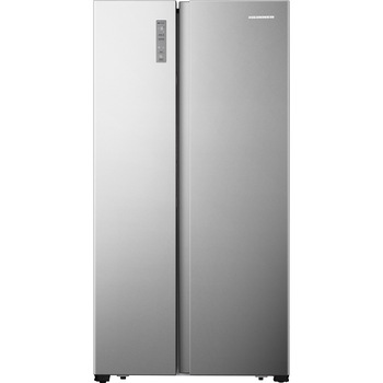 Side by side Heinner HSBS-520NFXF+, 519 l, Full No Frost, Multi Air-Flow, Control touch, Inteligenta artificiala, Clasa F, H 178.6 cm, Argintiu Side by side Heinner HSBS-520NFXF+, 519 l, Full No Frost, Multi Air-Flow, Control touch, Inteligenta artificiala, Clasa F, H 178.6 cm, Argintiu