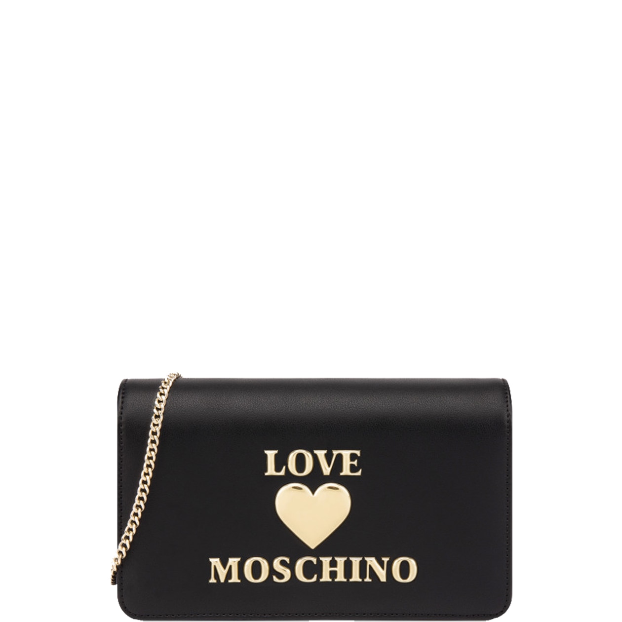 Geanta dama cu inchidere magnetica Love Moschino, 26 x 15 x 2 cm, Piele ecologica, Negru