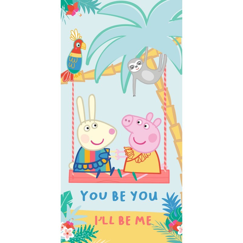 Prosop Peppa Pig Summer, 70 x 140 cm, Multicolor