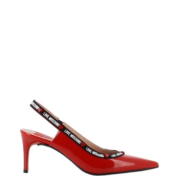 Pantofi stiletto pentru femei Love Moschino, Piele lacuita, Rosu, Rosu, 40 Pantofi stiletto pentru femei Love Moschino, Piele lacuita, Rosu, Rosu, 40