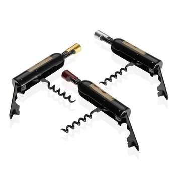 Set 3 piese, Tirbuson profesional cu aspect de sticla de vin, Versa Home,11.5 x 2,5 cm, Multicolor Set 3 piese, Tirbuson profesional cu aspect de sticla de vin, Versa Home,11.5 x 2,5 cm, Multicolor