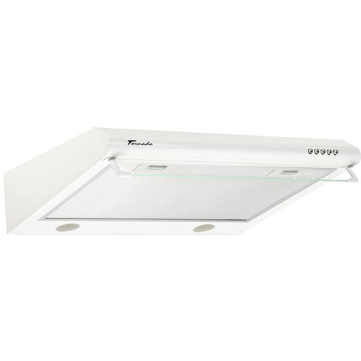 Hota traditionala Bona 20 (50) LED, 2 motoare, latime 50 cm, absorbtie 560 m3/ora, filtru anti-grasimi aluminiu 5 straturi, Alb