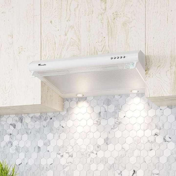 Обикновен аспиратор Tornado, Bona 20 (50) LED, Бял