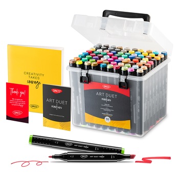 Set 80 markere doua capete Grafic, Daco, Art Duet, MK680 Set 80 markere doua capete Grafic, Daco, Art Duet, MK680