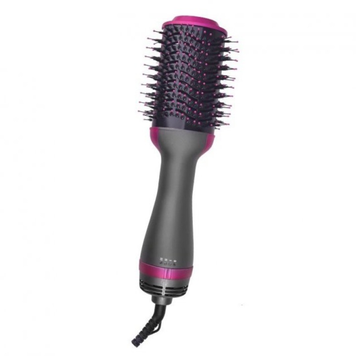 Електрическа четка One Step 3D ceramic FOXMAG24®, 3 в 1, сушилня, четка, маша, Мощност 1000 W, Йонна технология, 3 степени на скорост
