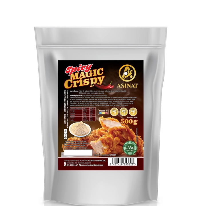 Mixt pentru pui crispy picant, Spicy Magic Crispy, Asinat, 500 g