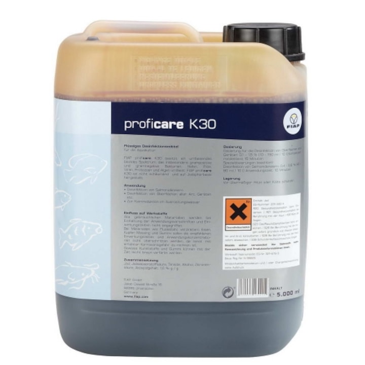Dezinfectant lichid pentru acvacultura ,FIAP, Proficare K30, 5 litri