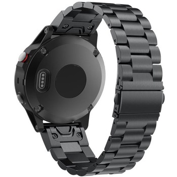 Curea iUni compatibila cu Garmin Fenix 5 / Fenix 6, 22 mm, Steel Belt Black Curea iUni compatibila cu Garmin Fenix 5 / Fenix 6, 22 mm, Steel Belt Black