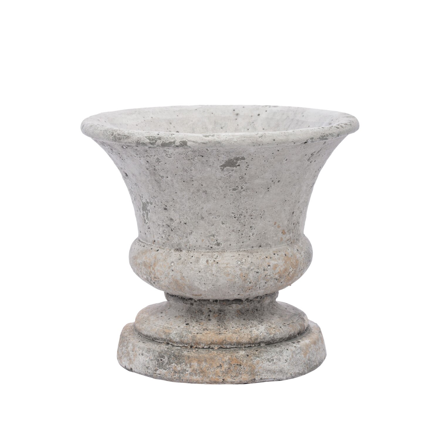 Ghiveci piatra, gri antichizat, 15x17x17 cm