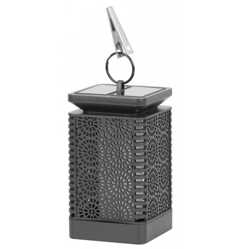 Lampa solara pentru gradina, tip felinar cu lumanare, LED, 9x9x17 cm, Orient