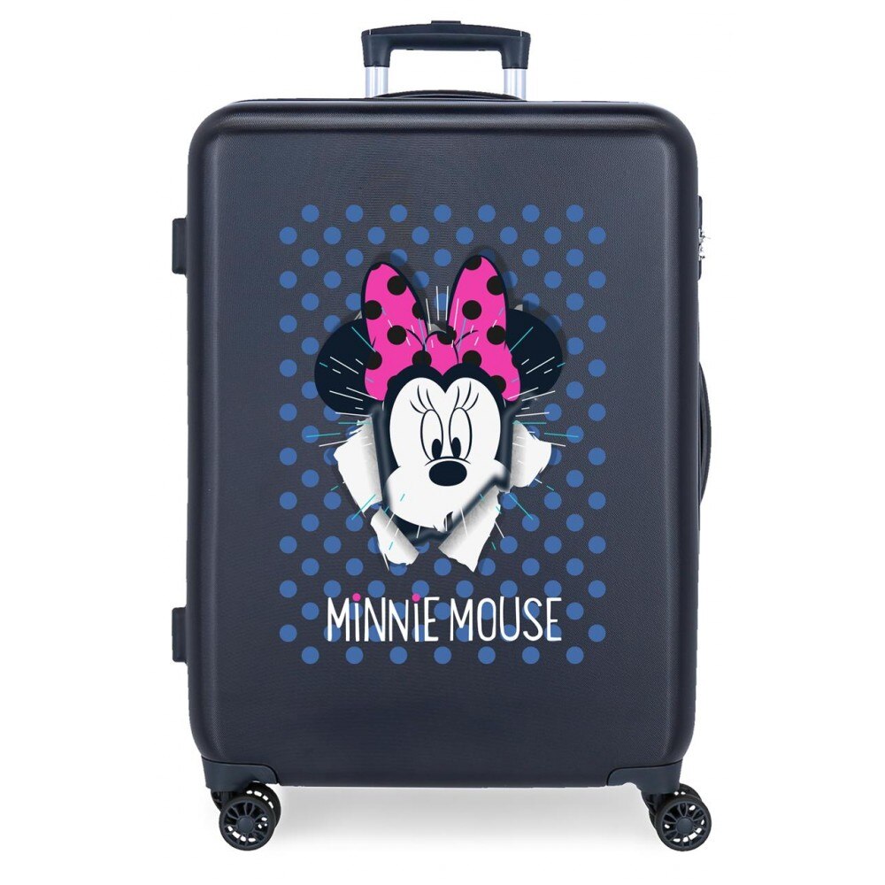 Troler mediu ABS 68 cm Minnie Sunny Day, bleumarin