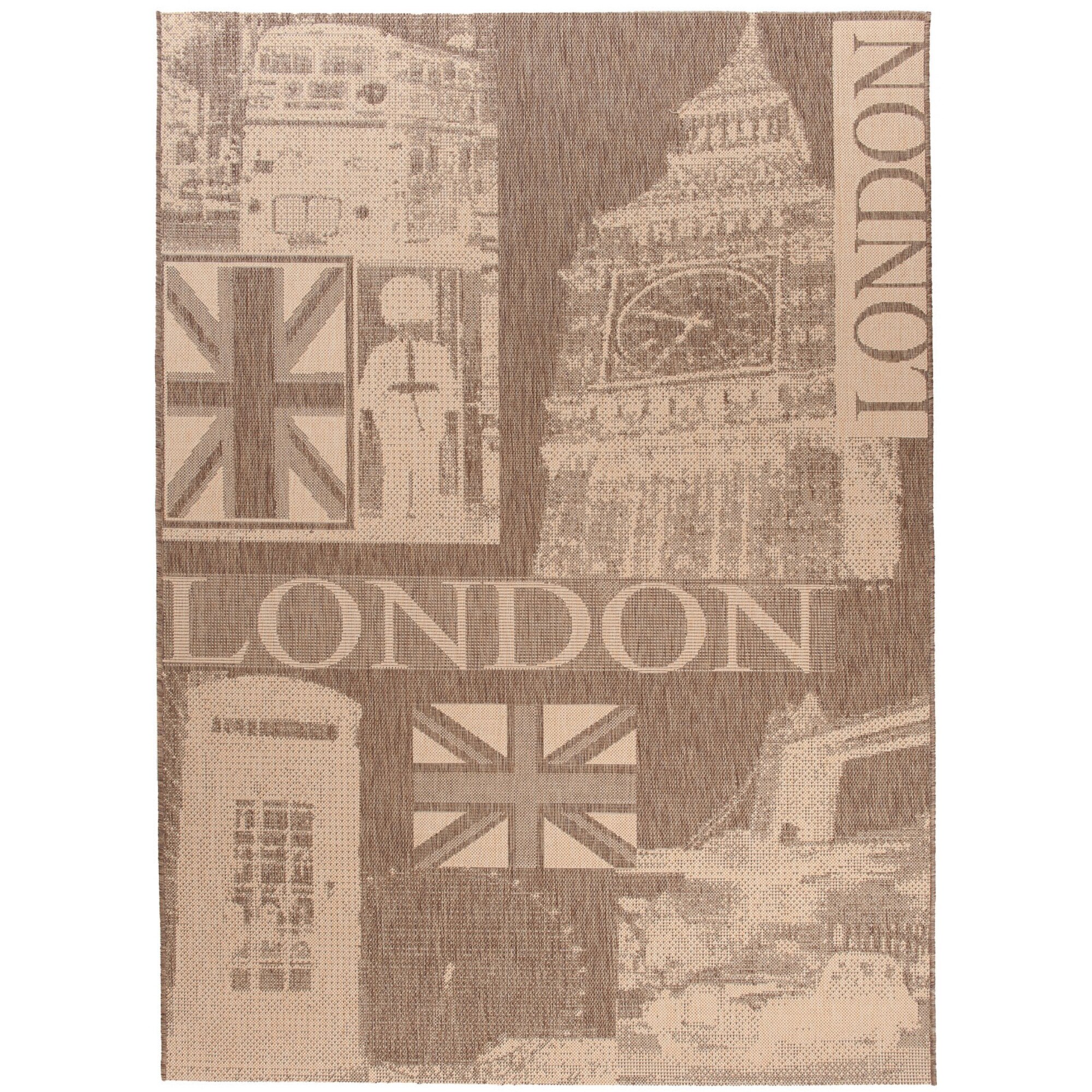 Covor Floorlux Sisal Chemex 20347 e / l cafea 160x230