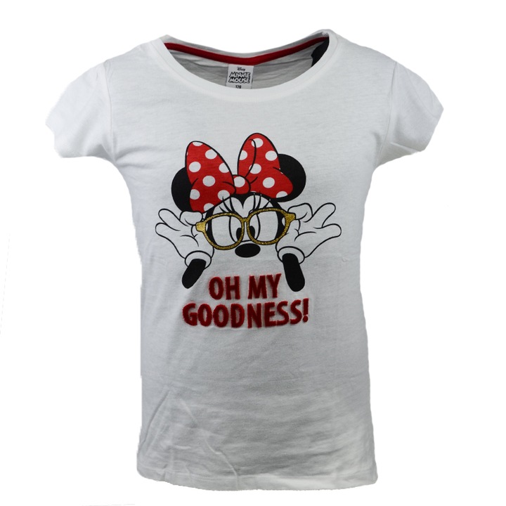 Póló lányoknak E Plus M Minnie Mouse 366379-98, Fehér 51838