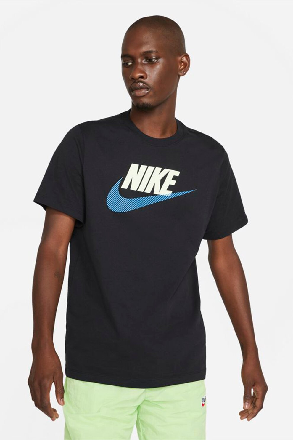 Nike, Tricou cu imprimeu logo, Negru