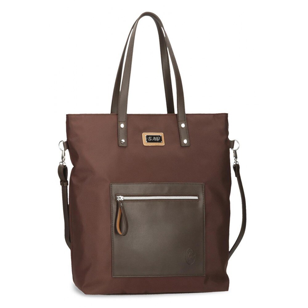 Geanta shopper El Potro Chic, maro
