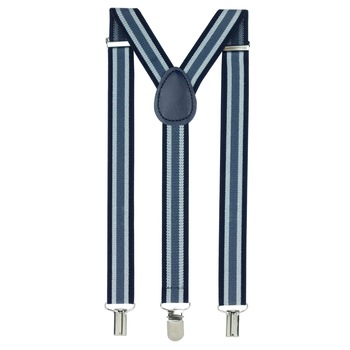 Bretele copii, Buticcochet, cu dungi verticale, inchizatori metalice, 25 mm, BR90 Bretele copii, Buticcochet, cu dungi verticale, inchizatori metalice, 25 mm, BR90