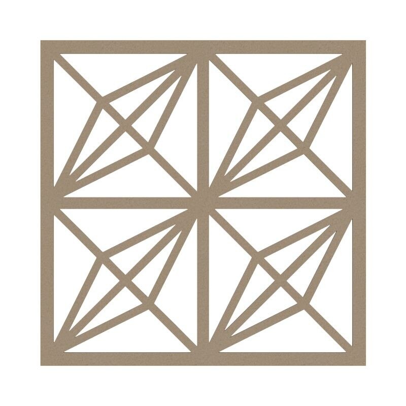 Panou decorativ de separare patrat, 50 x 50 cm, PDP016