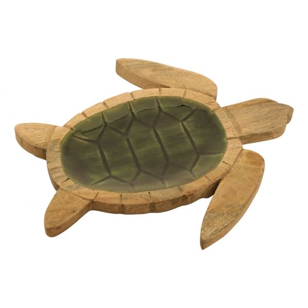 Tava marina Sea Club , lemn de mango ,model broscuta,30x27x2.5cm