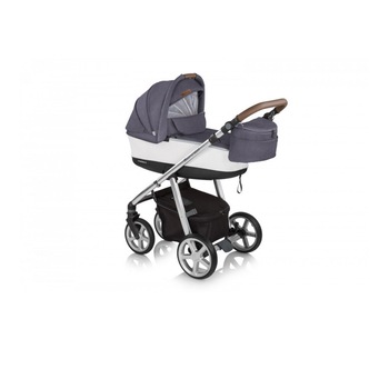 Carucior multifunctional, Espiro, Next Manhattan 2 in 1, Alb/Gri Carucior multifunctional, Espiro, Next Manhattan 2 in 1, Alb/Gri