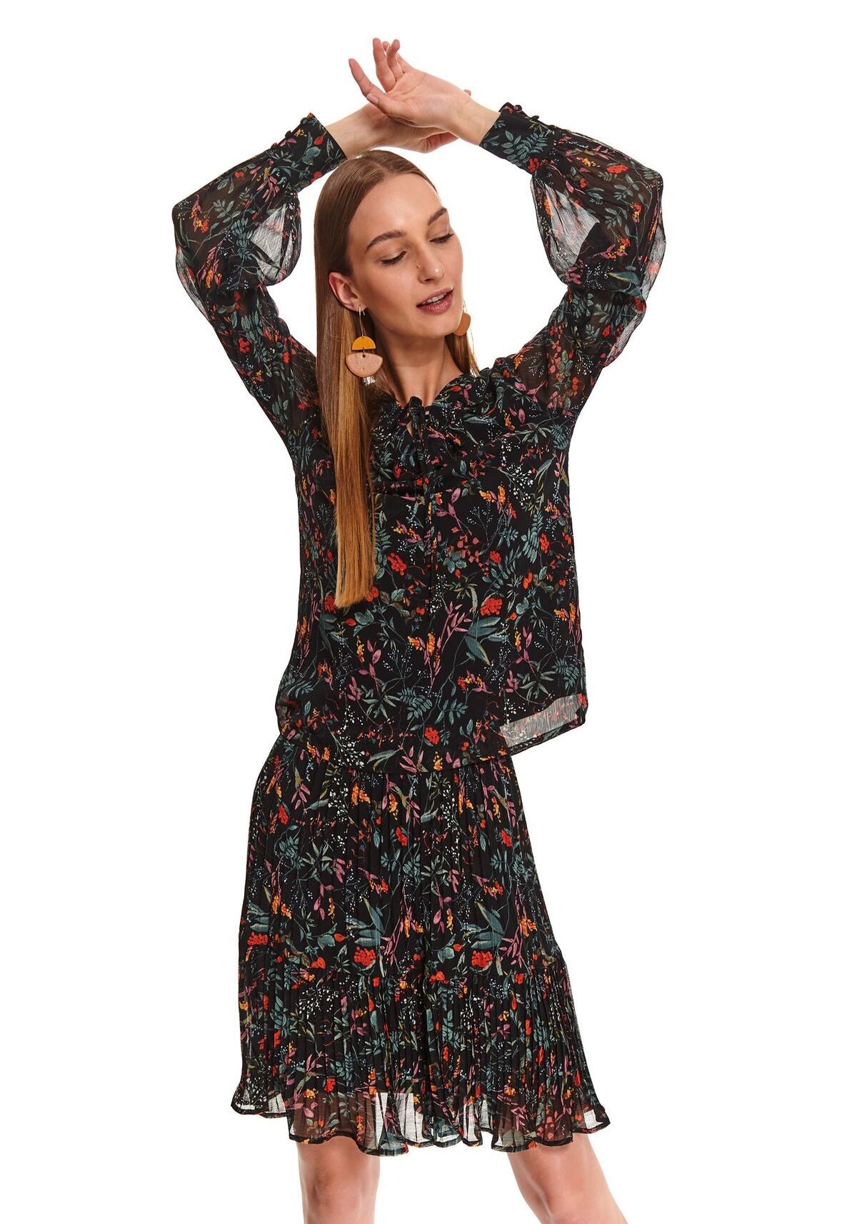 Camasa cu maneci lungi pentru femei, TOP SECRET, SKL3125, Negru