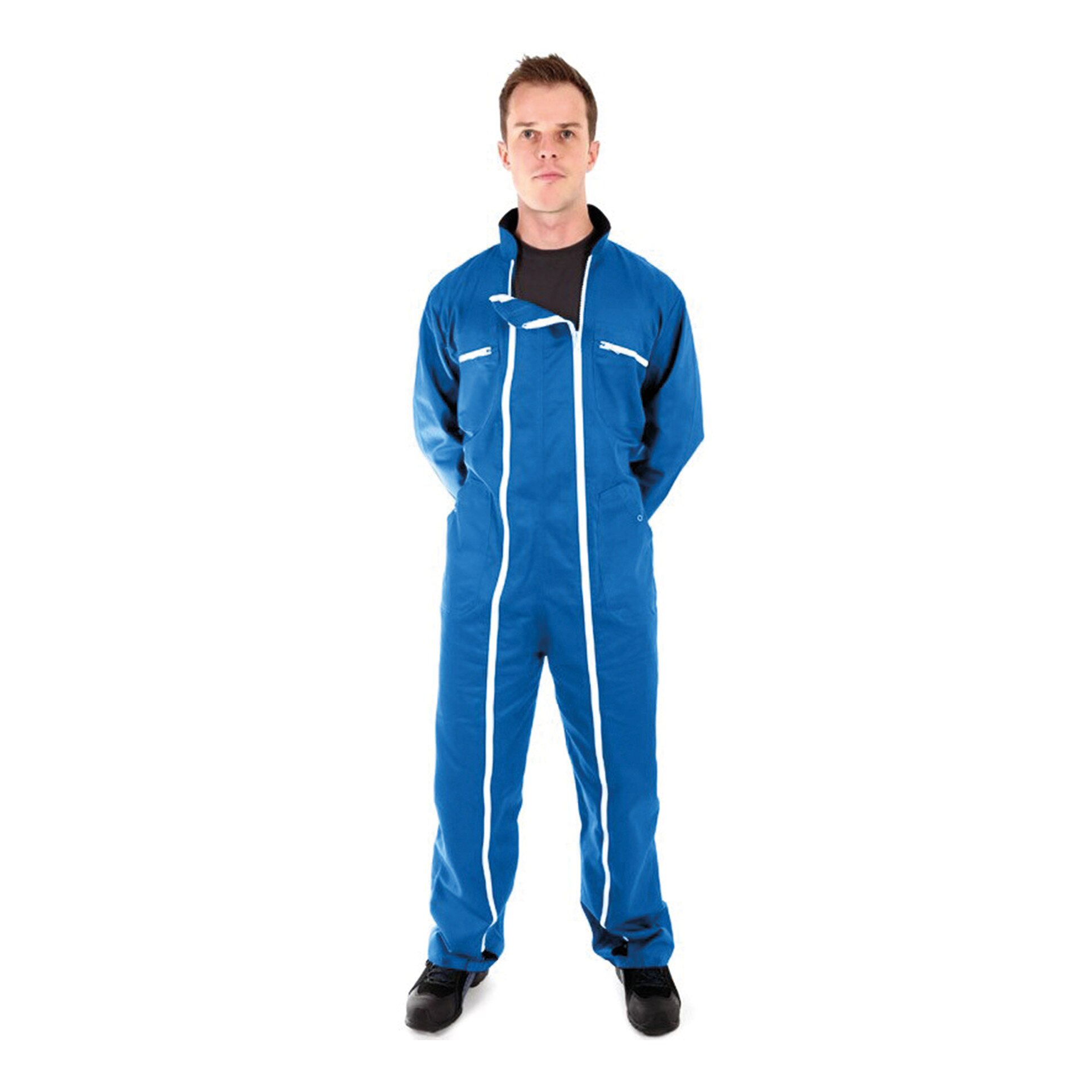 Combinezon de lucru Lafont cu fermoar dublu, albastru, marimea M