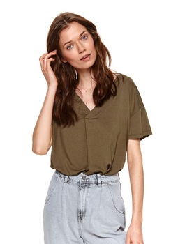 Bluza cu maneci scurte pentru femei, TOP SECRET, SBK2684, Multicolor Bluza cu maneci scurte pentru femei, TOP SECRET, SBK2684, Multicolor