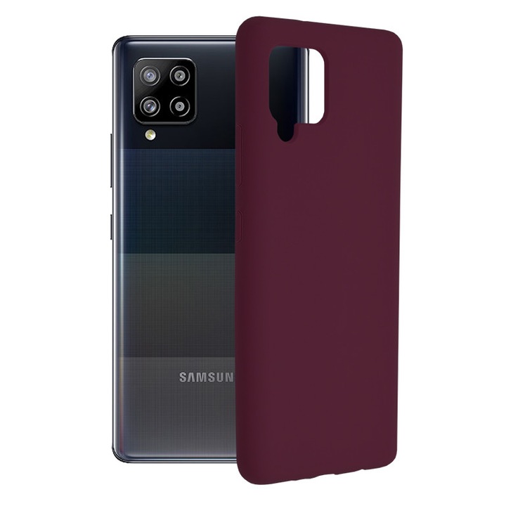 Калъф за Samsung Galaxy A42 5G, Силиконов, Виолетов цвят