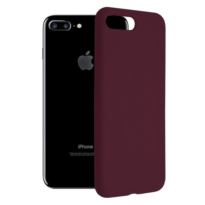 Калъф за iPhone 7 Plus/8 Plus, Techsuit Soft Edge Silicone, Plum Violet