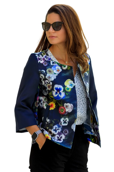 Sacou elegant cu aspect satinat, Giorgal, Selina