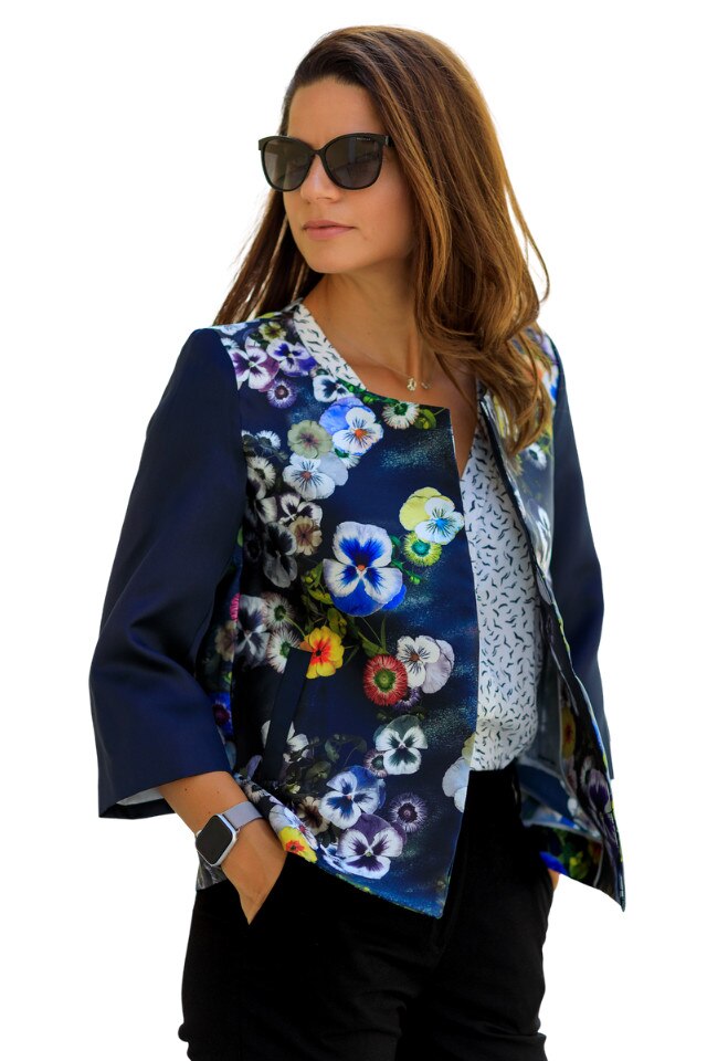 Sacou elegant cu aspect satinat, Giorgal, Selina