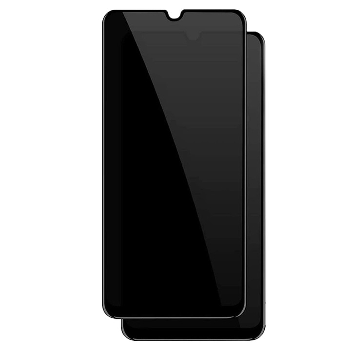 Стъклен протектор, съвместим със Samsung Galaxy S21 FE, поверителност, защита от шпиониране, цял екран, пълно покритие, HD яснота, 6 пъти по-здраво премиум стъкло, черно