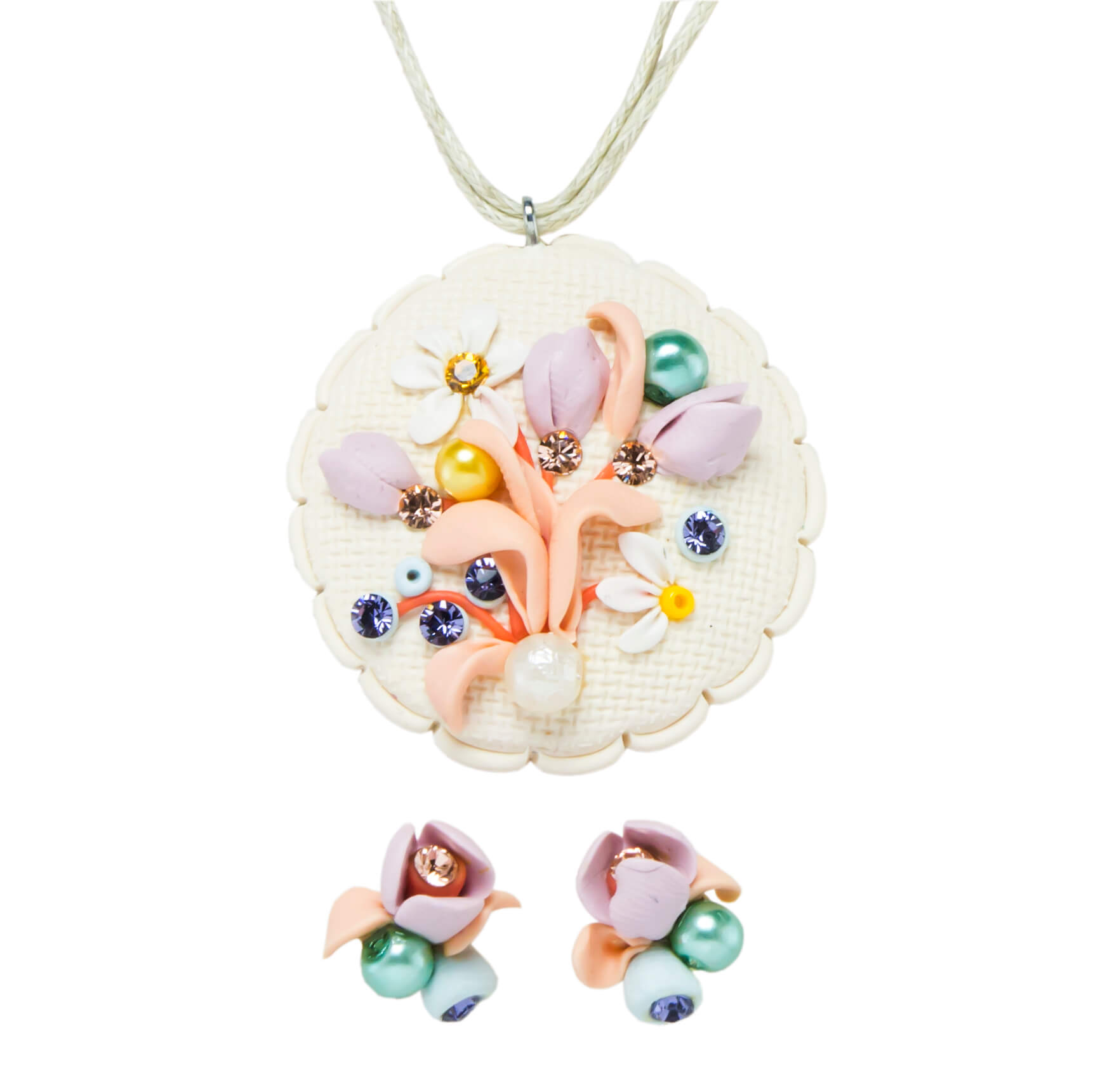 Set handmade floral, Miidefloriart - model 128