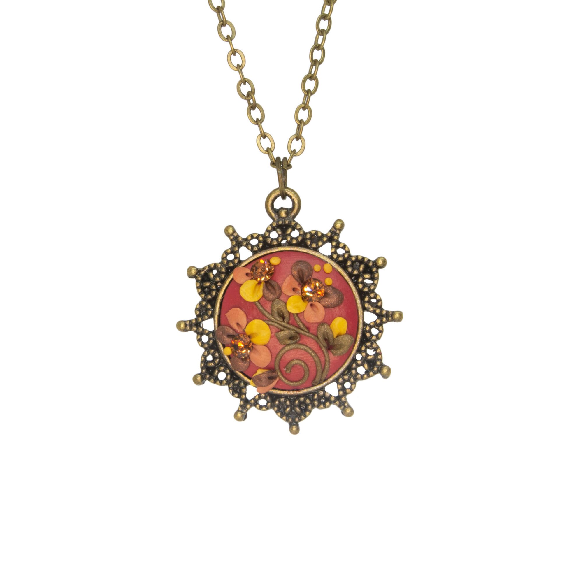 Colier vintage cu cristale Swarovski, Miidefloriart - model 184