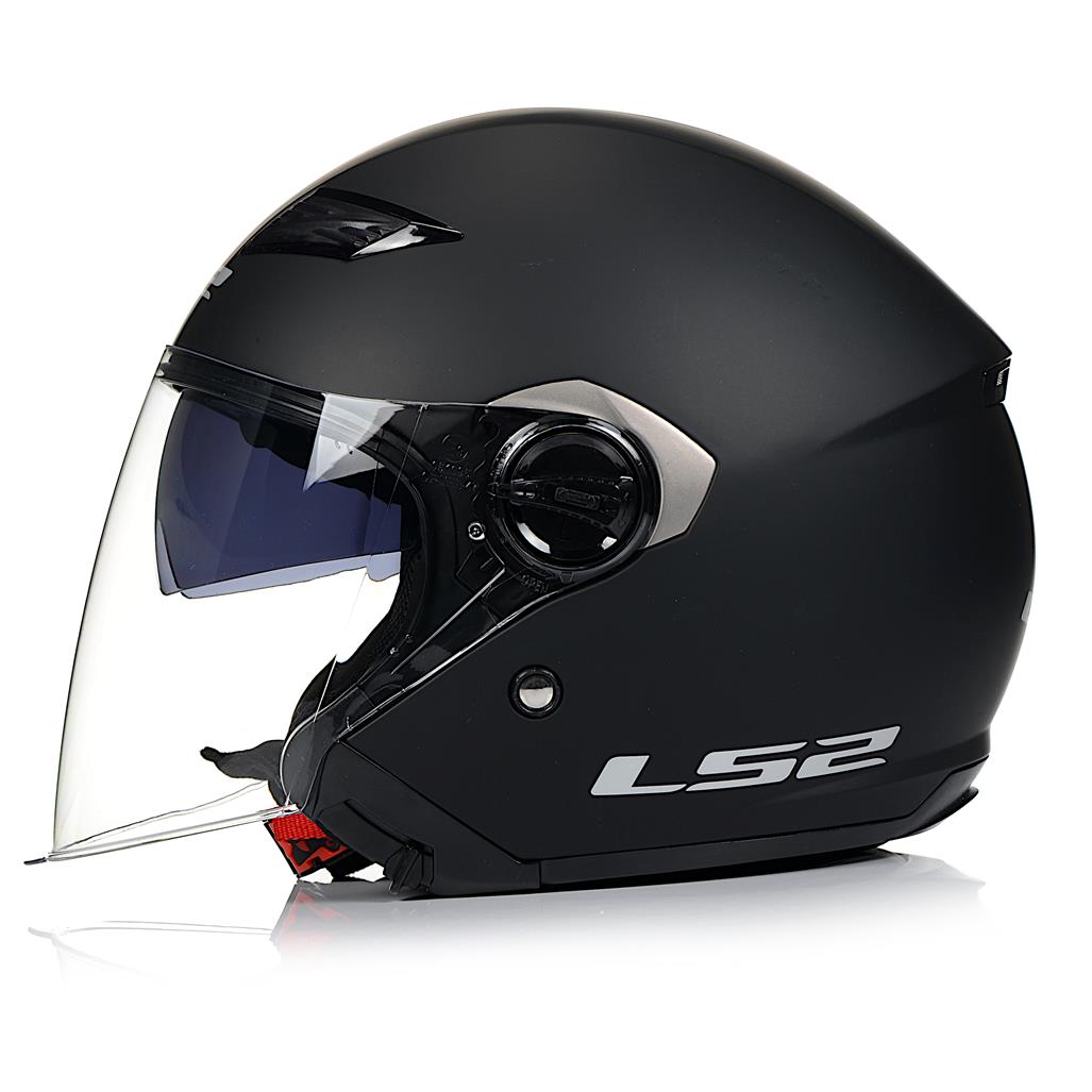 Casca moto, LS2, OF569, Protectie UV, Rasina termoplastica, Negru, XS