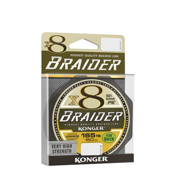 Fir textil pescuit Konger Braider X8, lime green, 150m / 0.12mm , rezistenta 11.8kg Fir textil pescuit Konger Braider X8, lime green, 150m / 0.12mm , rezistenta 11.8kg