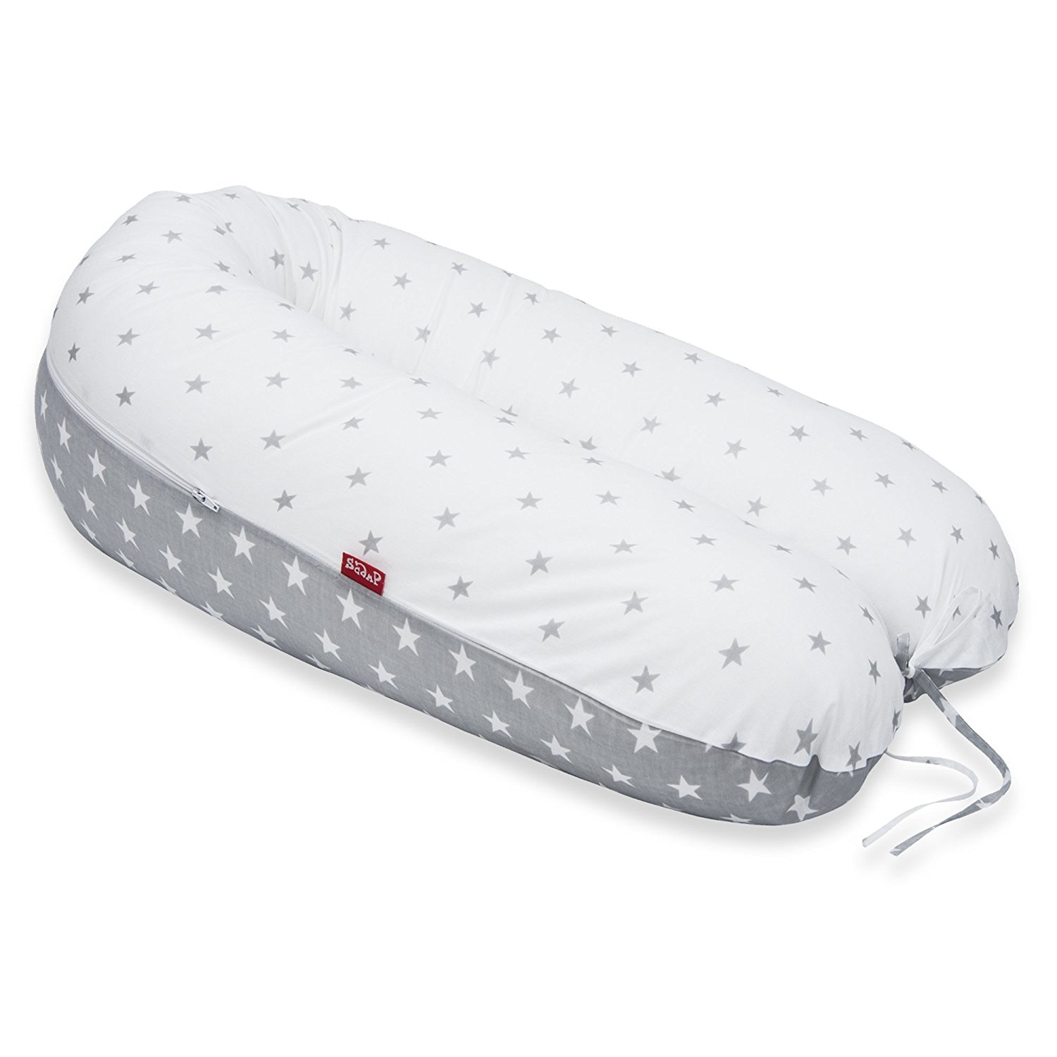 Perna Scamp 3 in 1 pentru gravide, alaptat, bebelusi, 150 cm, Gray Star