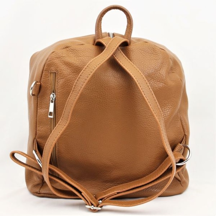 Rucsac dama casual caza pelletteria piele naturala maro coniac 5551 MC