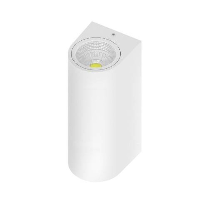 Világítótest, kültéri, alkalmazott, 2x5W, 900LM, 3000K, meleg fény, matt fehér, ip 44, BR-BG40-00200 Rita-Pl, Braytron