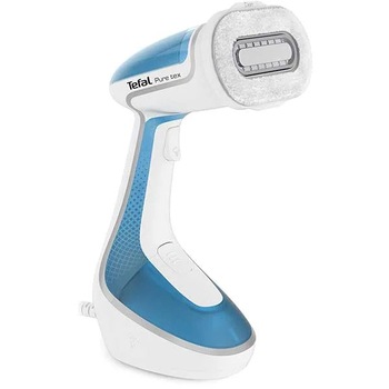 Aparat de calcat vertical TEFAL Pure Tex DT9530E1, 1700W, 200ml, Talpa Ceramica, Alb-Albastru Aparat de calcat vertical TEFAL Pure Tex DT9530E1, 1700W, 200ml, Talpa Ceramica, Alb-Albastru