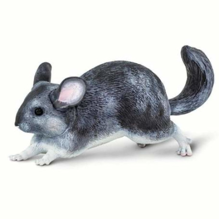 Figura - csincsilla rágcsáló, szürke, 7,5 cm