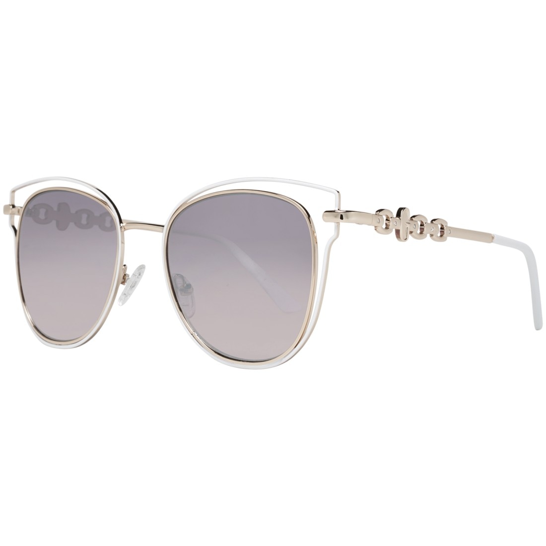 Ochelari de soare dama Guess Cat Eye Gold/White/Silver Mirrored GF0343/S-28U